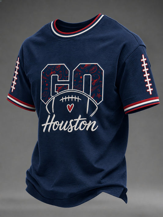 Men's Football Printed T-shirt