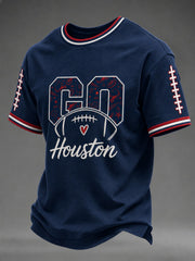 Men's Football Printed T-shirt