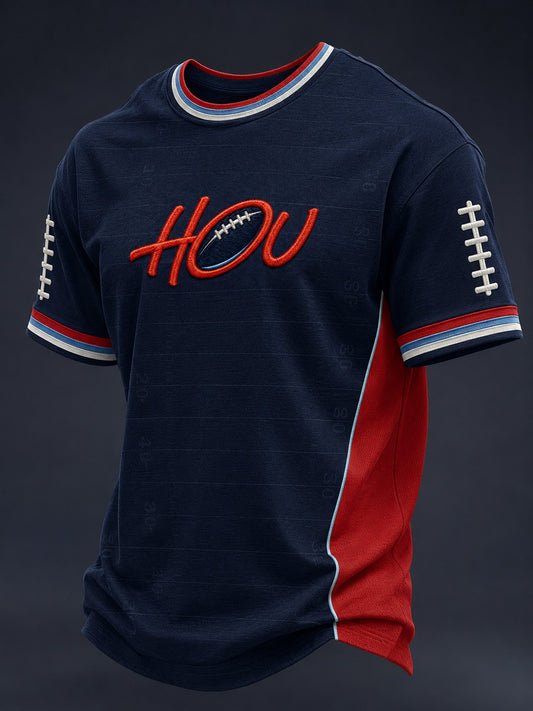 Men's Football Printed T-shirt