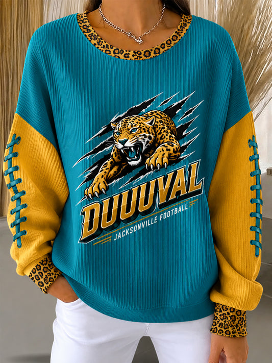 Women's Duuuval Football Gameday Gift For Football Fans Casual Sweatshirt