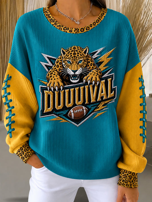 Women's Duuuval Football Gameday Gift For Football Fans Casual Sweatshirt