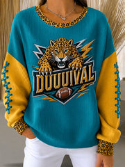 Women's Duuuval Football Gameday Gift For Football Fans Casual Sweatshirt