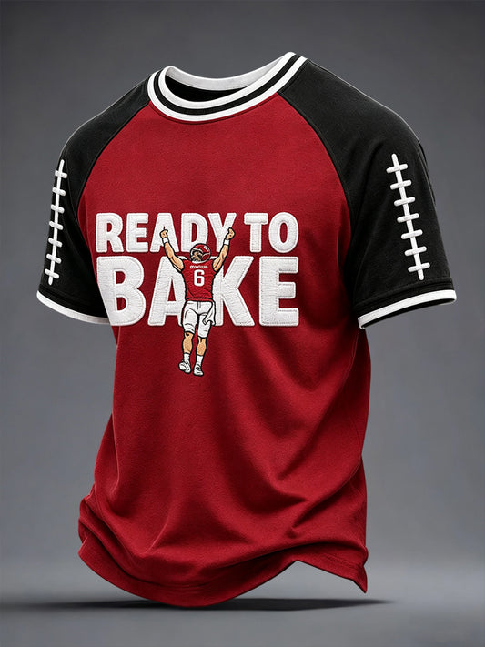 Men's Football Fan Print Casual T-shirt