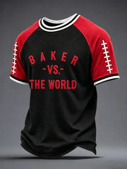 Men's Football Fan Print Casual T-shirt