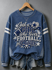 Women's Football Gameday Gift For Football Fans Casual Sweatshirt