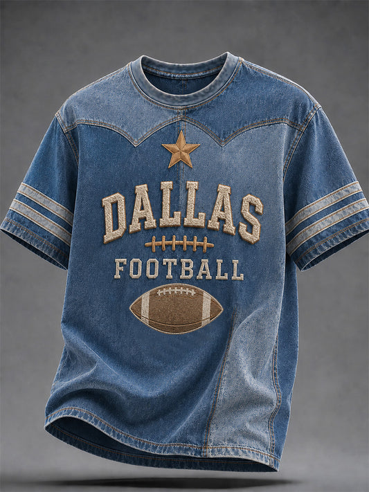 Men's Football Gameday Gift For Football Fans Casual Tee