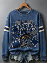 Women's Football Gameday Gift For Football Fans Casual Sweatshirt