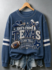 Women's Football Gameday Gift For Football Fans Casual Sweatshirt