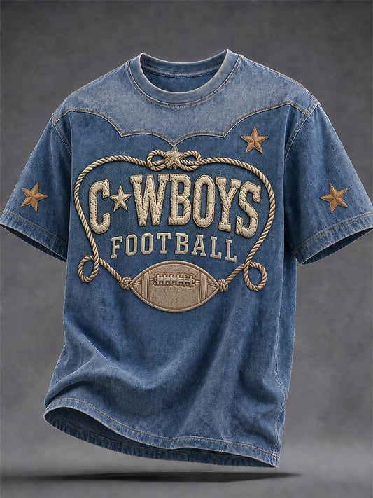 Men's Football Gameday Gift For Football Fans Casual Tee