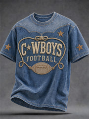 Men's Football Gameday Gift For Football Fans Casual Tee