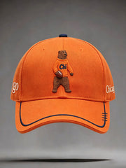 Unisex Chicago Football Lover Bear Art Printed Hat