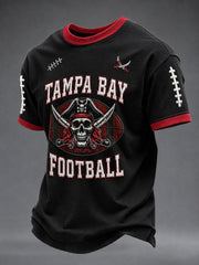 Men's Football Print  T-shirt
