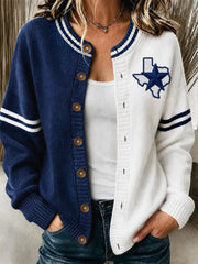 Women's Football Gameday Gift For Football Fans Casual Cardigan