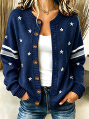 Women's Football Gameday Gift For Football Fans Casual Cardigan