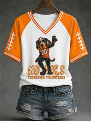 Women's Game Day Football Print Casual T-Shirt