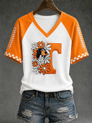 Women's Game Day Football Printed Casual T-Shirt