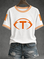 Women's Game Day Football Printed Casual T-Shirt