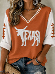 Women's Game Day Football Printed Casual T-Shirt