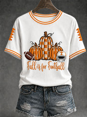 Women's Game Day Football Printed Casual T-Shirt