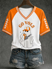 Women's Game Day Football Print Casual T-Shirt