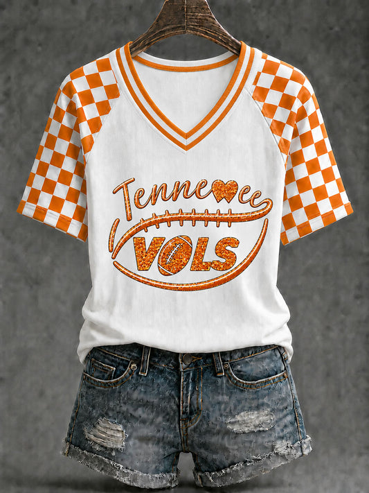Women's Game Day Football Printed Casual T-Shirt