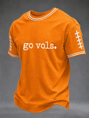 Men's Game Day Football Print Casual T-Shirt