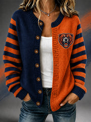 Women's Football Gameday Gift For Football Fans Casual Cardigan