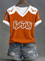 Women's Game Day Football Printed Casual T-Shirt