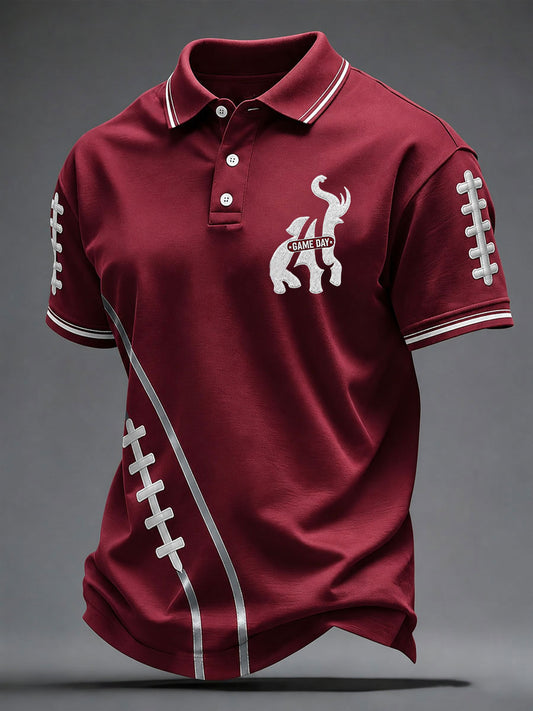 Men's Game Day Football Printed Casual Top