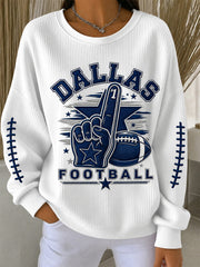 Women's Football Gameday Gift For Football Fans Casual Sweatshirt