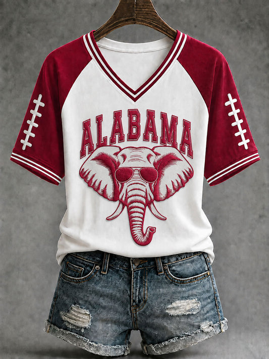 Women's Game Day Football Printed Casual T-Shirt