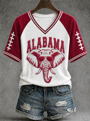Women's Game Day Football Printed Casual T-Shirt