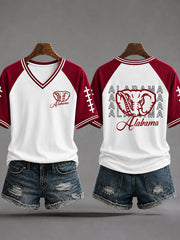 Women's Game Day Football Printed Casual T-Shirt