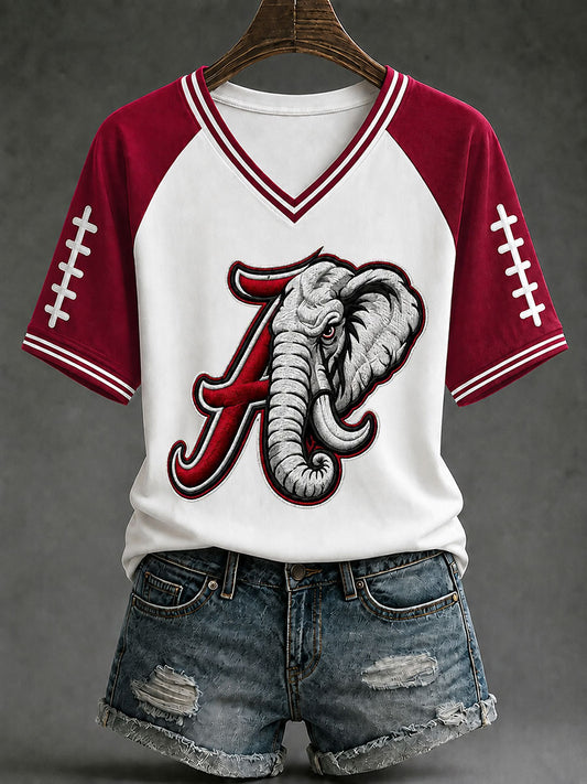 Women's Game Day Football Printed Casual T-Shirt
