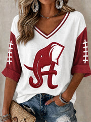 Women's Game Day Football Printed Casual T-Shirt