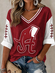 Women's Game Day Football Printed Casual T-Shirt