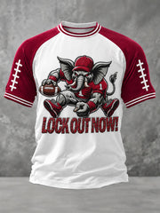 Men's Game Day Football Print Casual T-Shirt