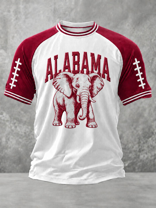 Men's Game Day Football Print Casual T-Shirt
