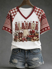 Women's Game Day Football Printed Casual T-Shirt