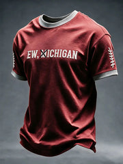 Men's EW, MICHIGAN Short Sleeves T-shirt