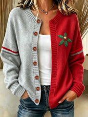 Women's Football Print Cardigan