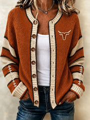 Women's Game Day Football Print Casual Jacket