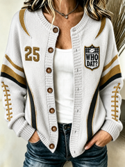 Women's Cardigan-Style Knit Jacket