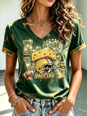 Women's Football Short-sleeved T-shirt