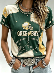 Women's Football Short-sleeved T-shirt