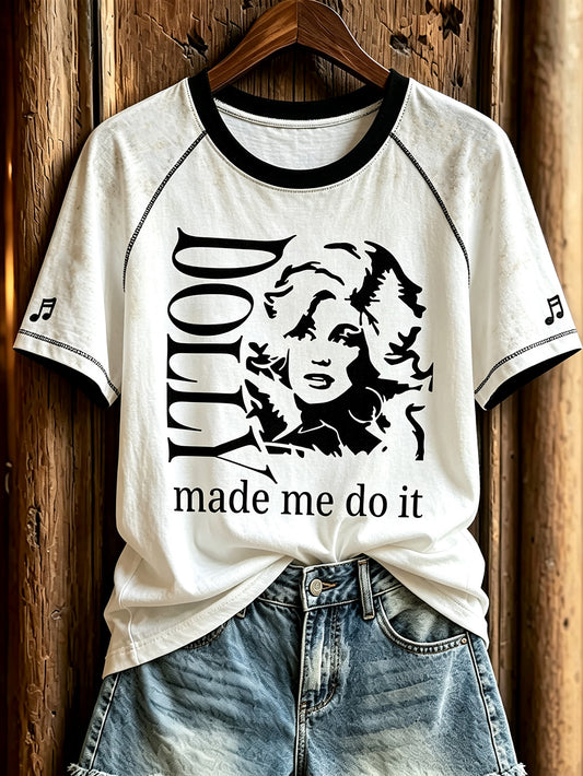 Women's celebrity tribute commemorative short-sleeve T-shirt