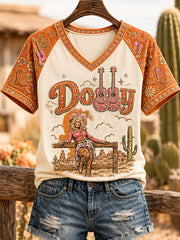 Women's Country Music Legend Tribute V-Neck Tee