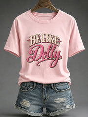 Women’s Country Music Print Casual T-Shirt