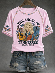 Women’s Country Music Print Casual T-Shirt
