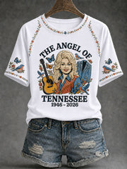 Women’s Country Music Print Casual T-Shirt